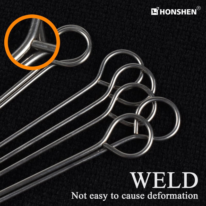 HONSHEN Turkey Lacers for Trussing Turkey,6 inches Stainless Steel metal skewers,Set of 12 - Image 2